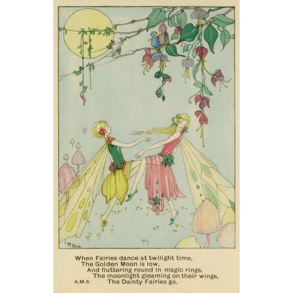 Fairies Dancing At Twilight Poster Print By Mary Evans Picture Librarypeter and Dawn Cope Collection Image 2