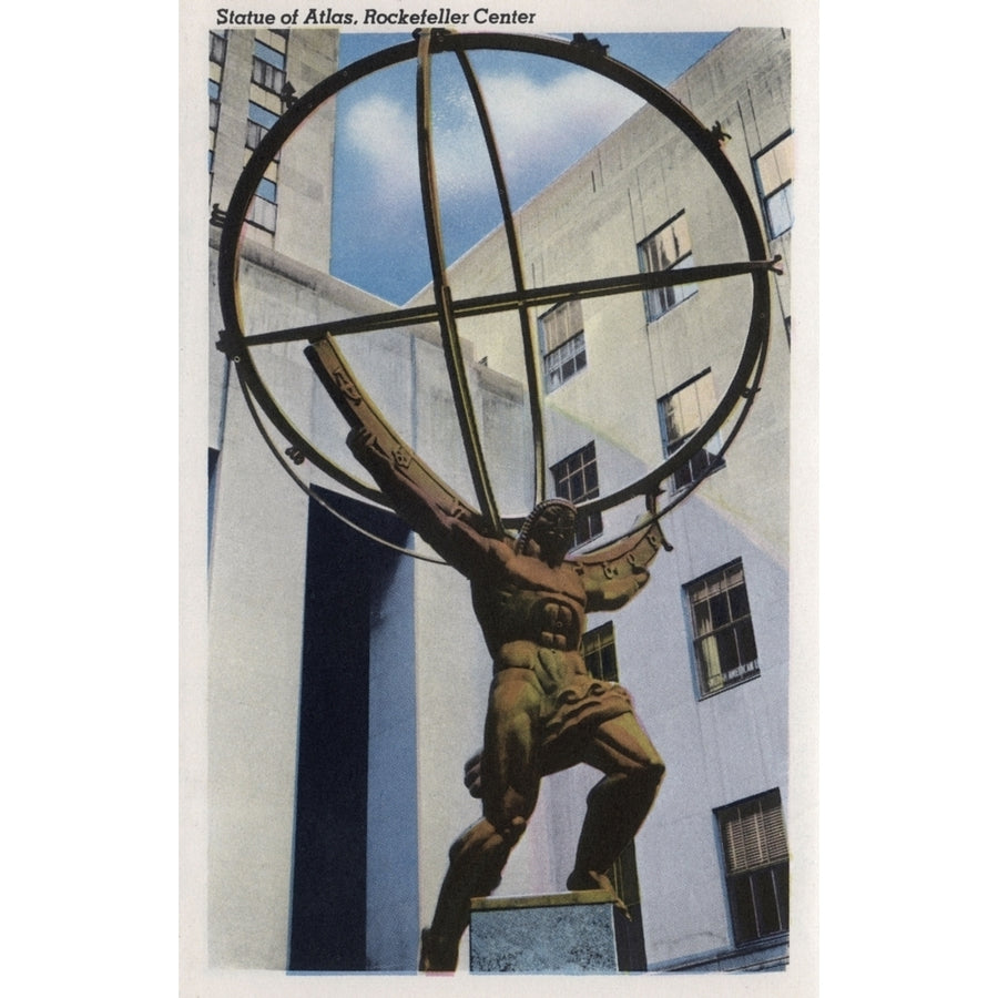 Statue Of Atlas Rockefeller Center York City Poster Print By Mary Evans Pharcide Image 1