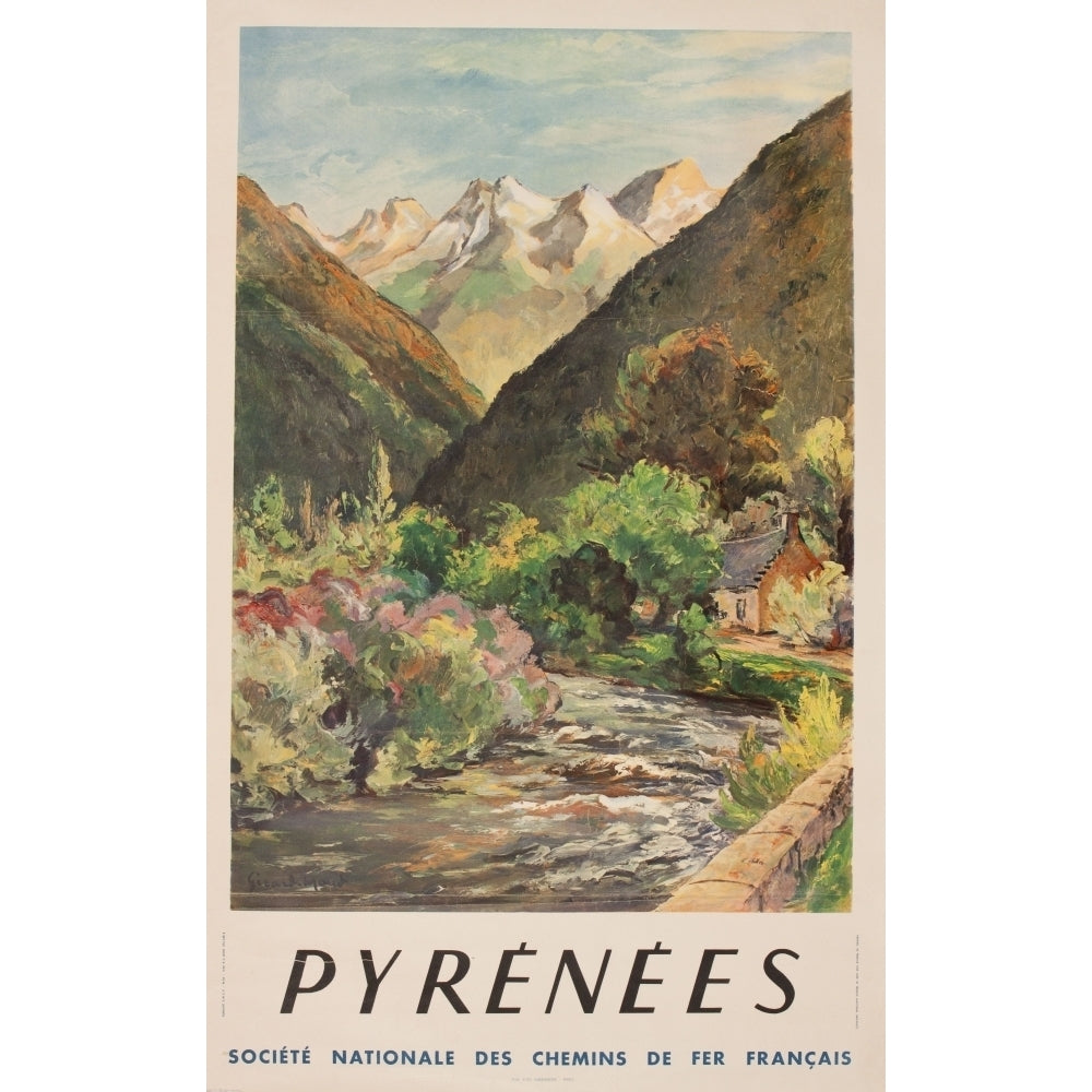 Advertisement For The Pyrenees South Of France Print By Mary Evans Picture Libraryonslow Auctions Limited Image 2