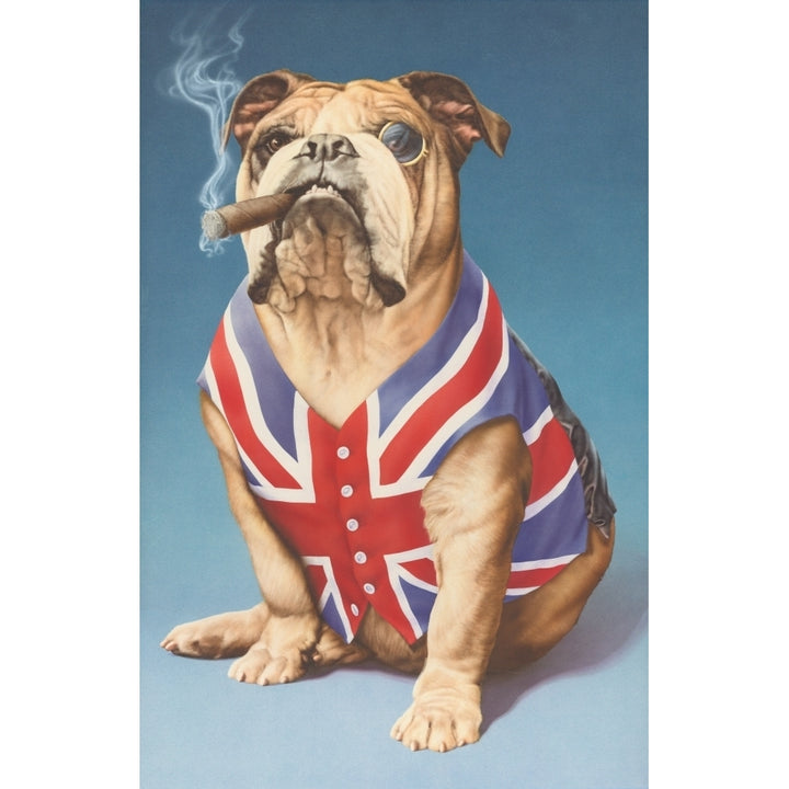 British bulldog Poster Print by Andrew Farley Image 1