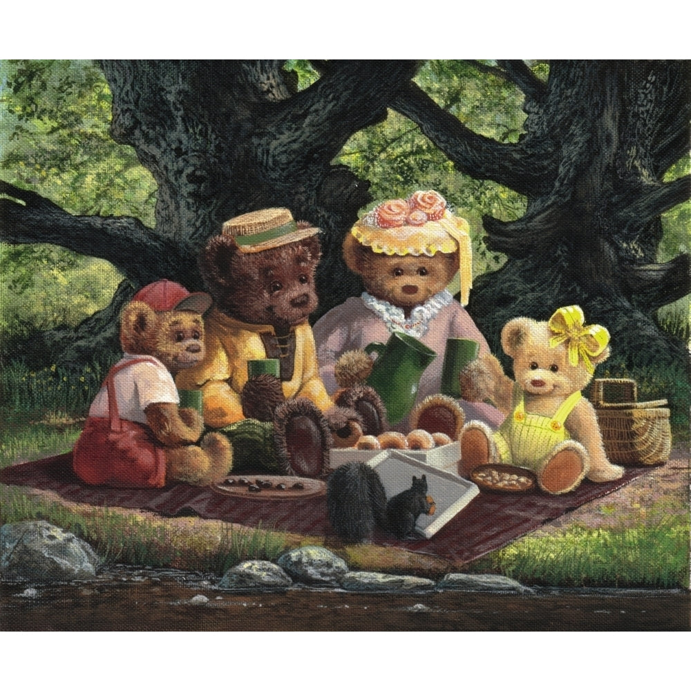 Picnic among the oaks Poster Print by John Bindon Image 2