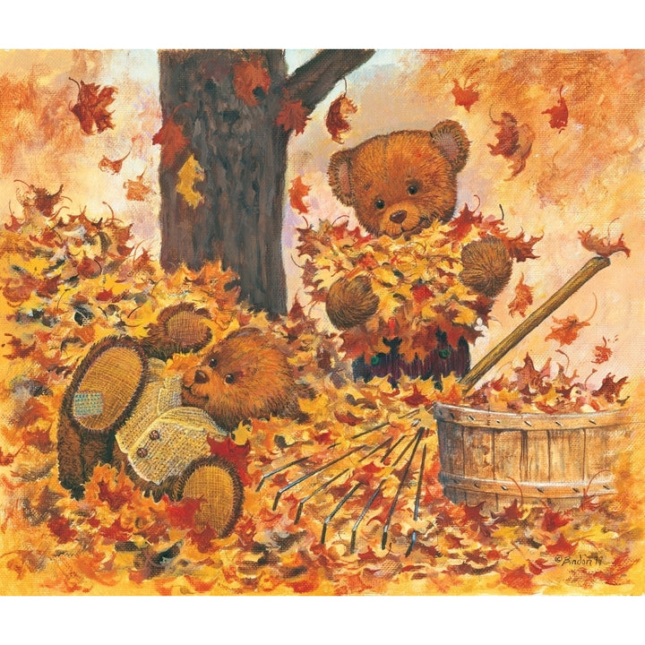 The leaf pile Poster Print by John Bindon Image 2