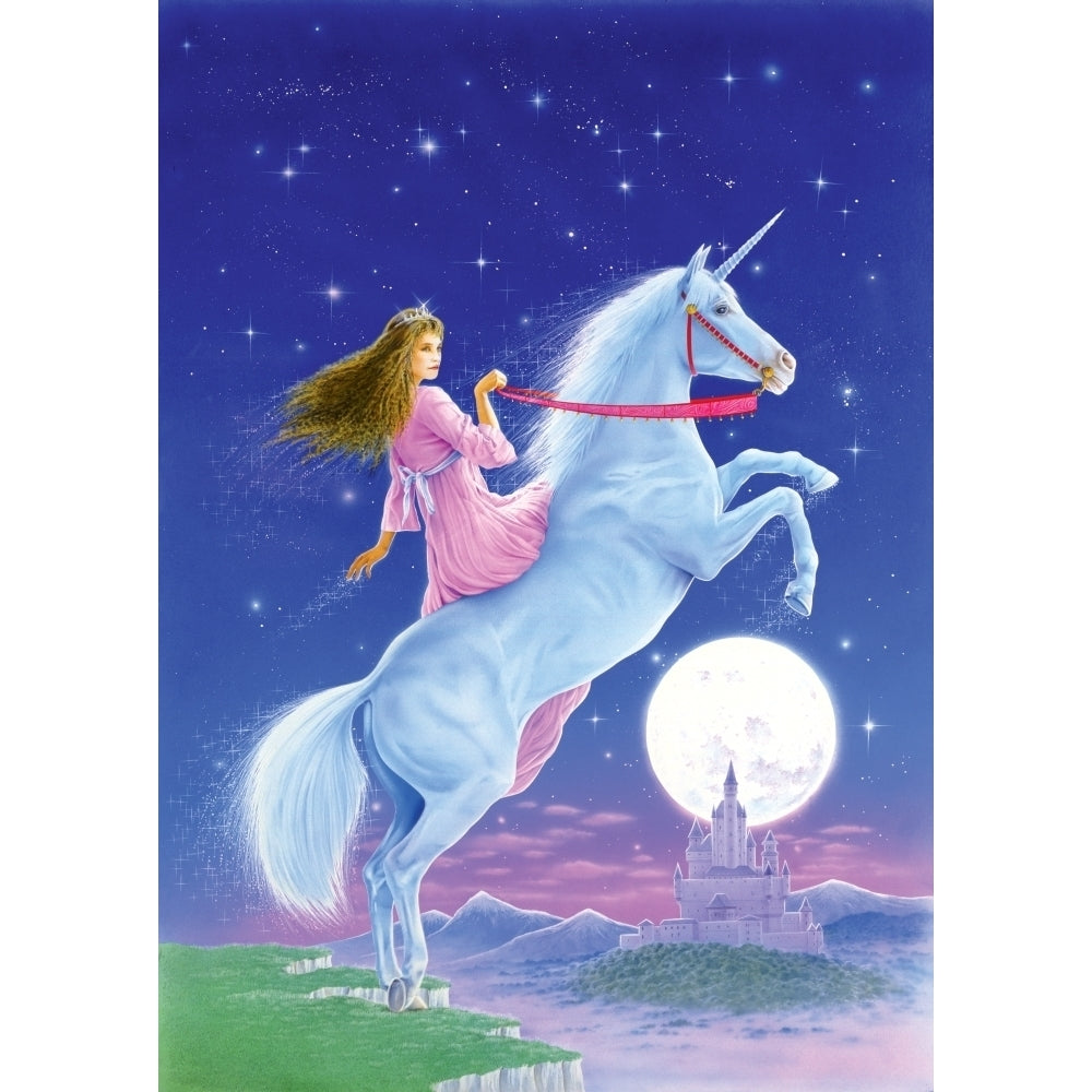 Unicorn Princess - Riding Poster Print by Robin Koni Image 1