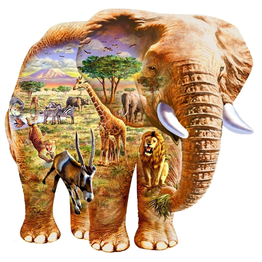 Elephant Puzzle Poster Print by Adrian Chesterman Image 1