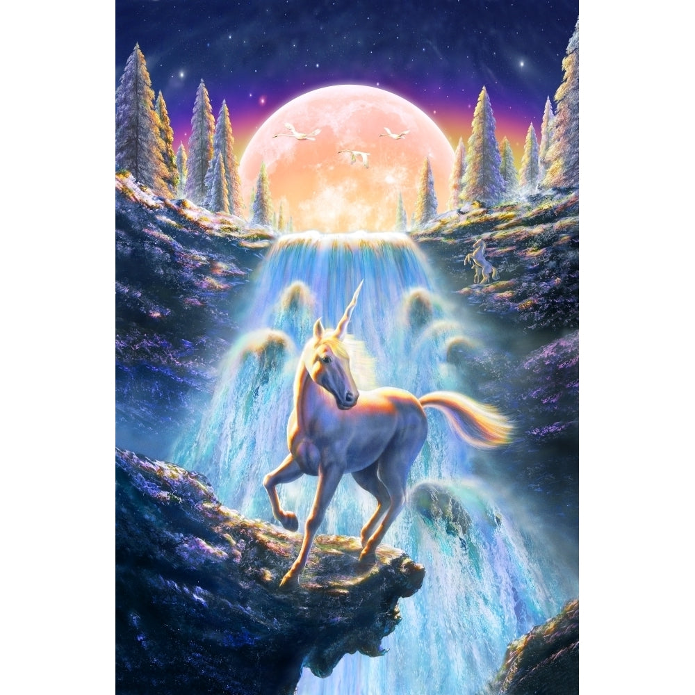 Unicorn Sunset Poster Print by Adrian Chesterman Image 2