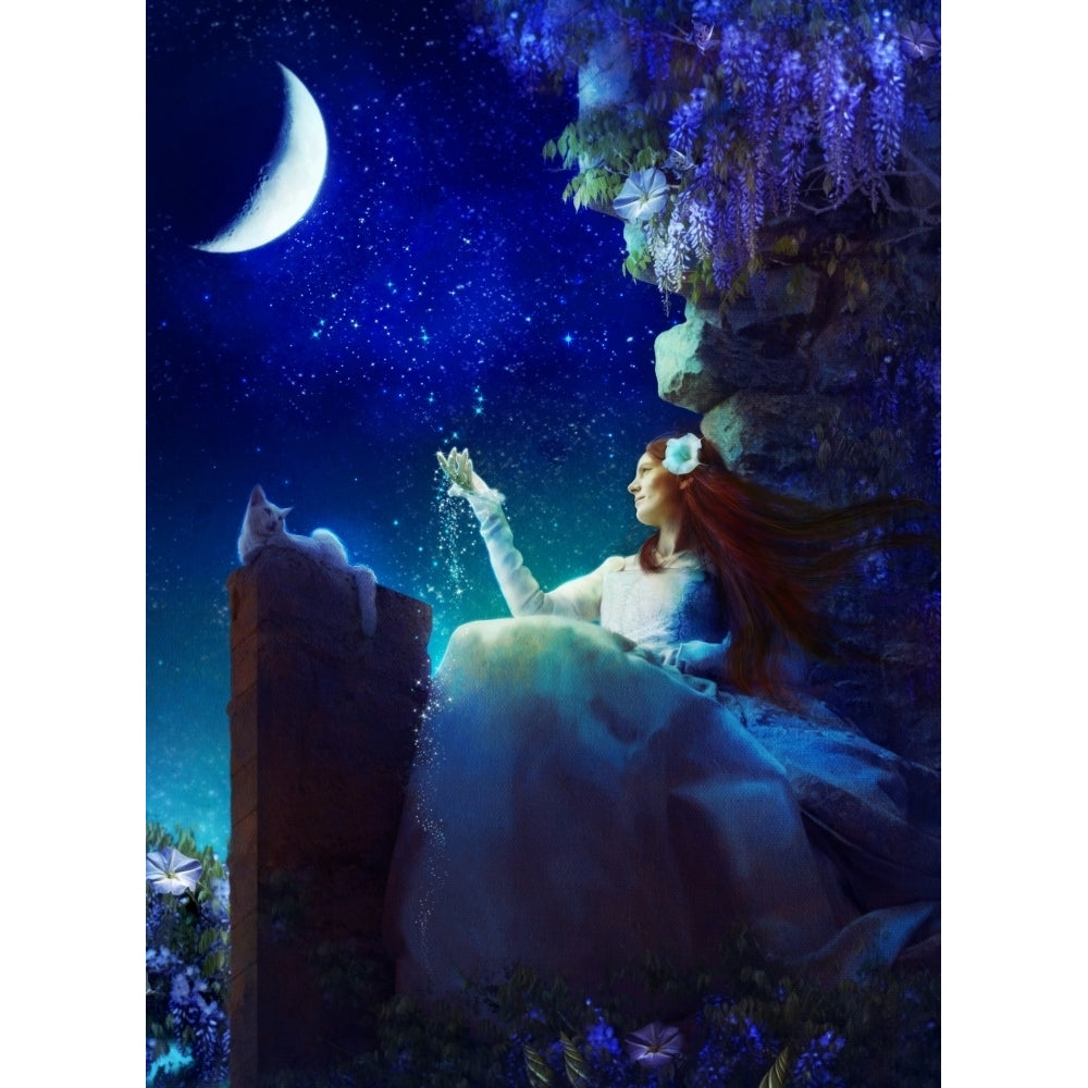 Conversation with the Moon Poster Print by Aimee Stewart Image 2