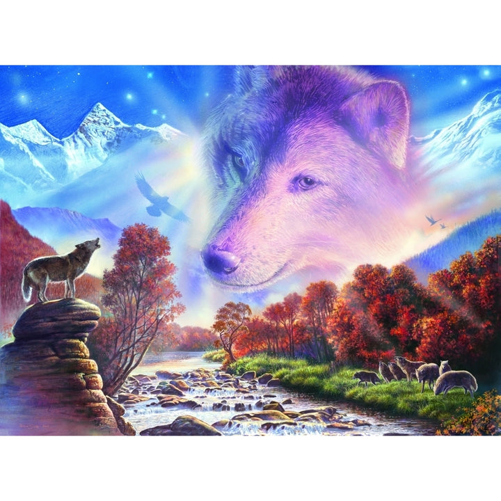 Wolf Rock Poster Print by Steve Crisp Image 2