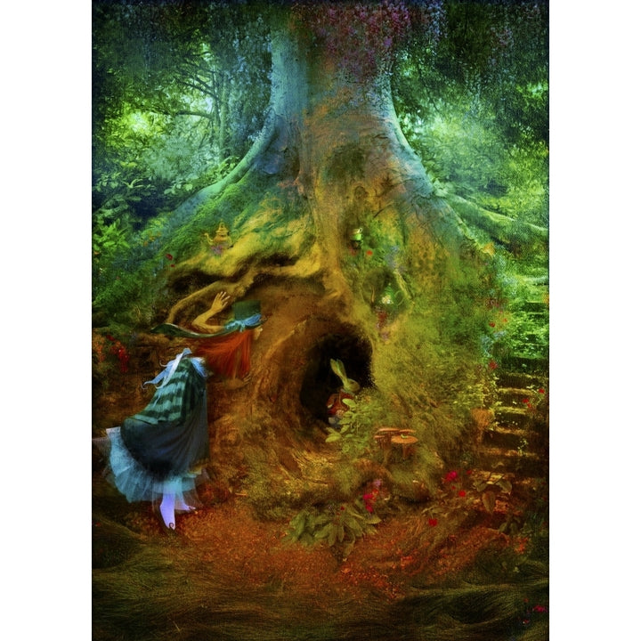 Down the Rabbit Hole Poster Print by Aimee Stewart Image 1