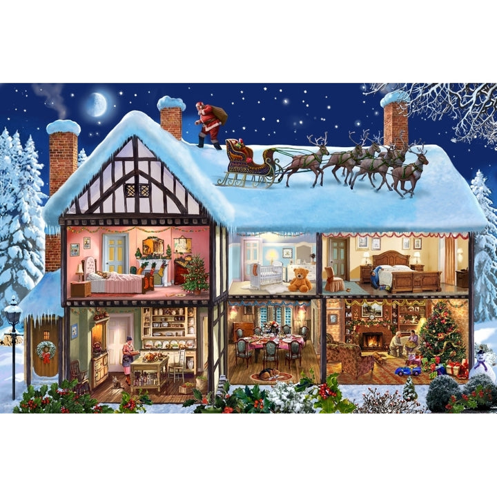 Christmas House Poster Print by Steve Crisp Image 1