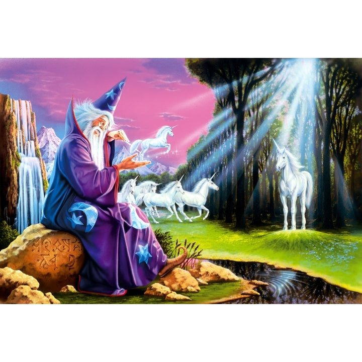 Unicorn Wizard Poster Print by Robin Koni Image 2