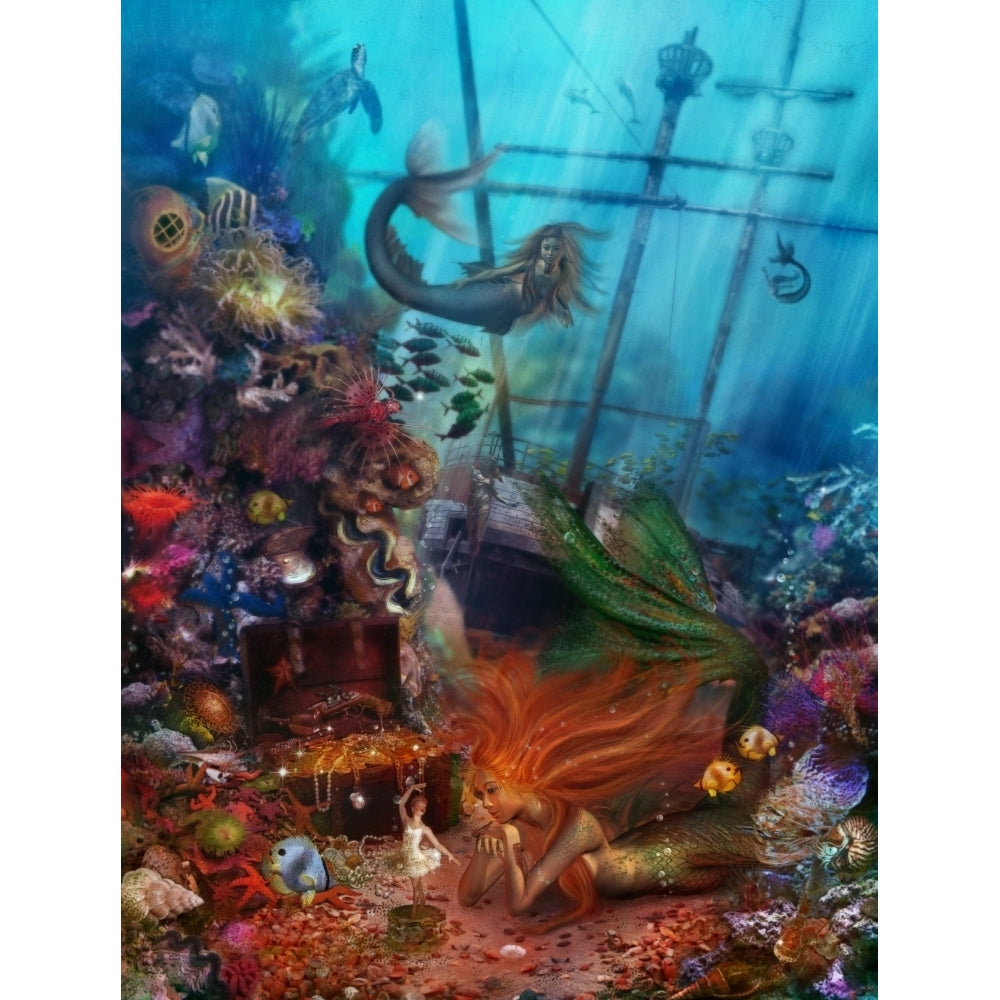 The Mermaids Treasure Poster Print by Aimee Stewart Image 2