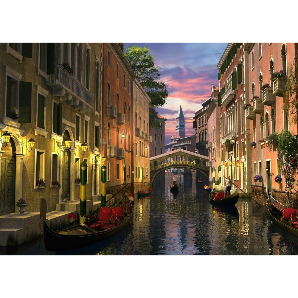 Venice at dusk Poster Print by Dominic Davidson Image 2