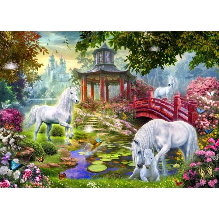 Unicorn summer house Poster Print by Jan Patrick Image 1