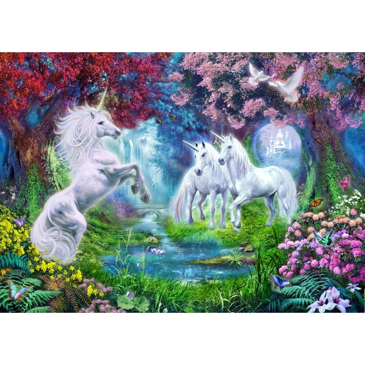 Unicorn rendezvous Poster Print by Jan Patrick Image 1