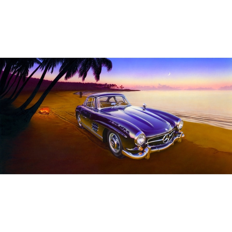 Beach Mercedes Poster Print by Andrew Farley Image 1