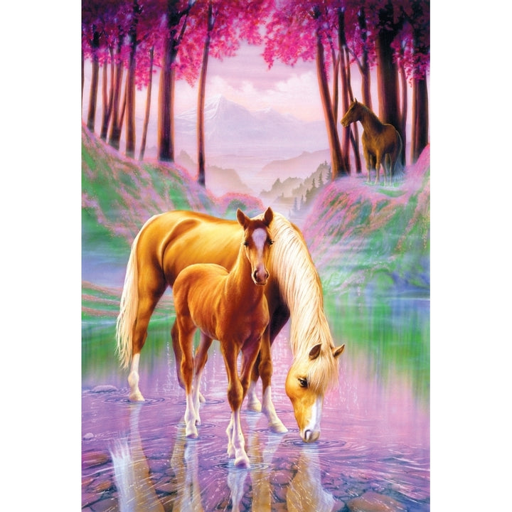 Horse and foal Poster Print by Andrew Farley Image 1