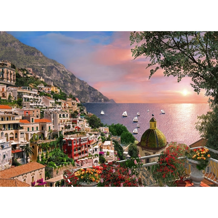 Positano Poster Print by Dominic Davidson Image 1