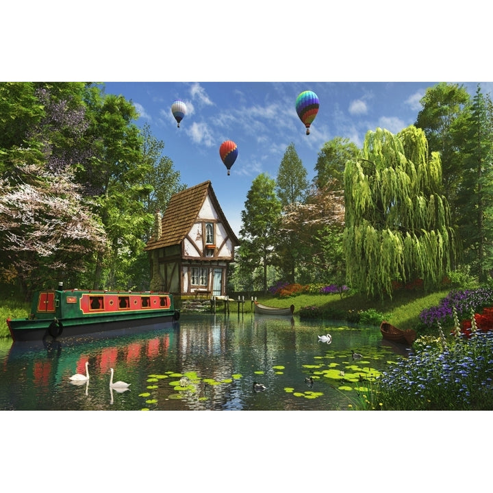 Little House by the Lake Poster Print by Dominic Davidson Image 2