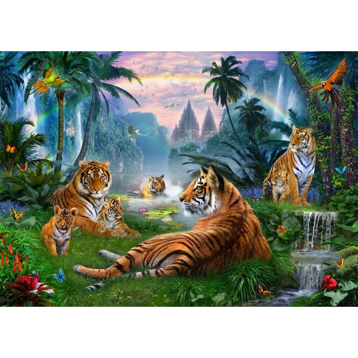 Temple Lake Tigers Poster Print by Jan Patrick Image 1