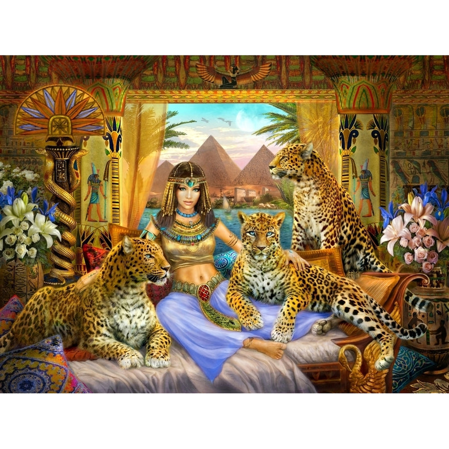 Egyptian Queen of the Leopards Poster Print by Jan Patrick Image 1