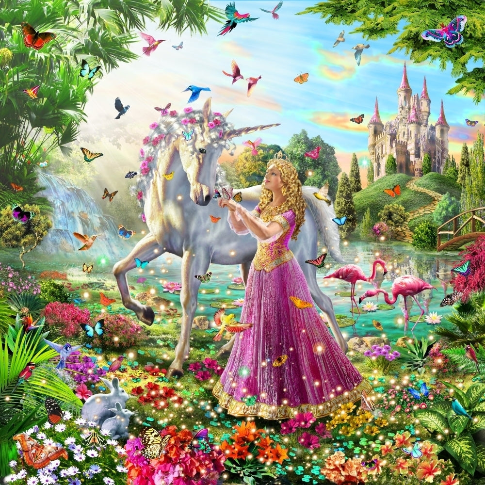 Princess and the Unicorn Poster Print by Adrian Chesterman Image 2