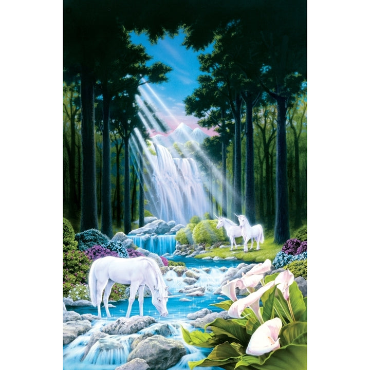 Secret Unicorn Valley Poster Print by Robin Koni Image 1