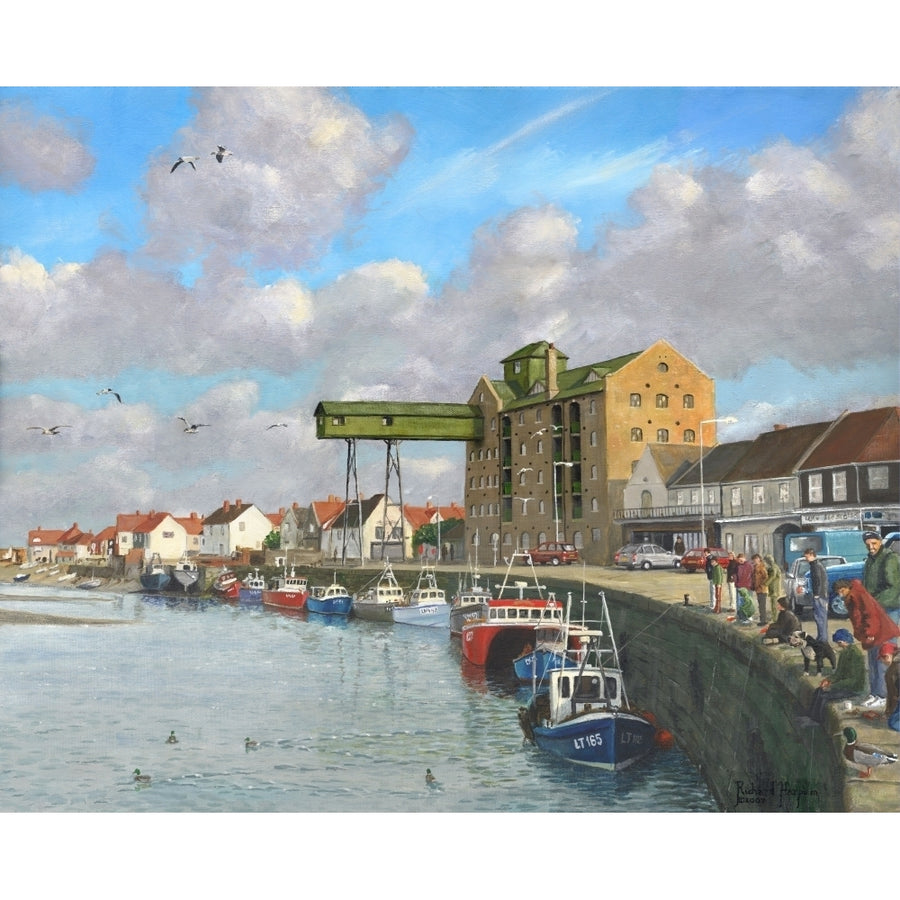 Crabbing - Wells-next-the-Sea Norfolk Poster Print by Richard Harpum Image 1