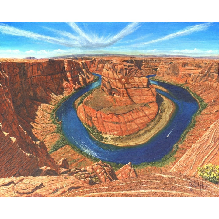 Horseshoe Bend Colorado River Arizona Poster Print by Richard Harpum Image 2