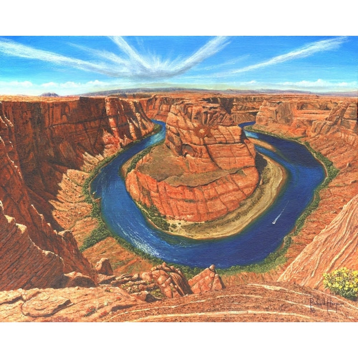 Horseshoe Bend Colorado River Arizona Poster Print by Richard Harpum Image 1