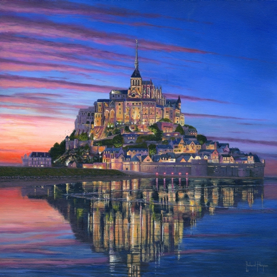 Mont Saint Michel Soir Poster Print by Richard Harpum Image 1