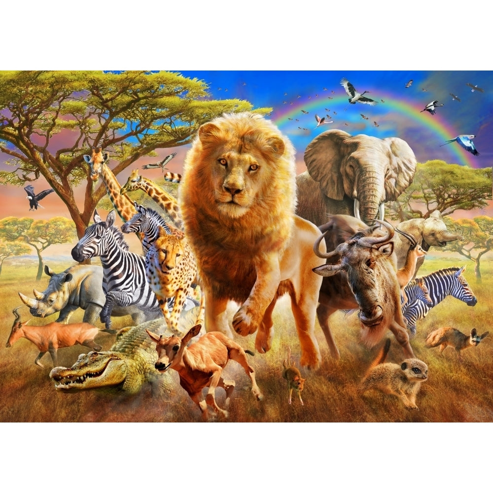 African Stampede Poster Print by Adrian Chesterman Image 2