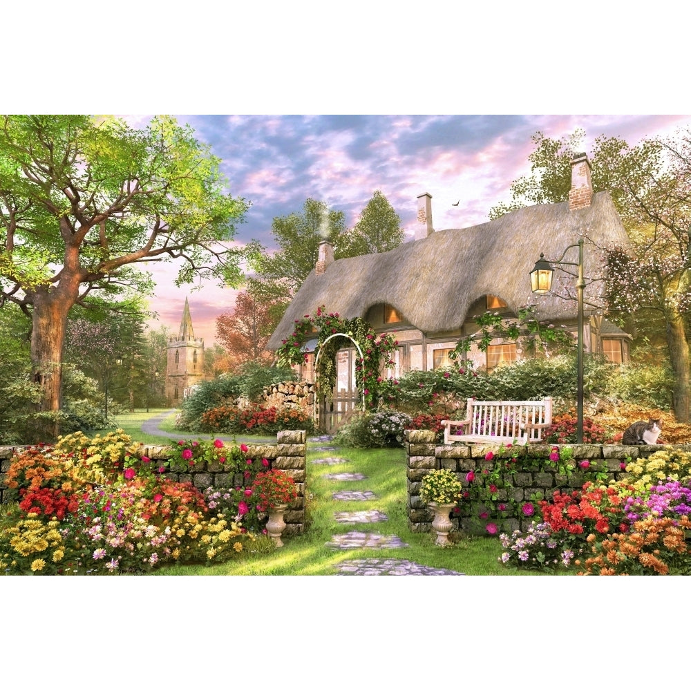 Church Lane Cottage Poster Print by Dominic Davidson Image 2