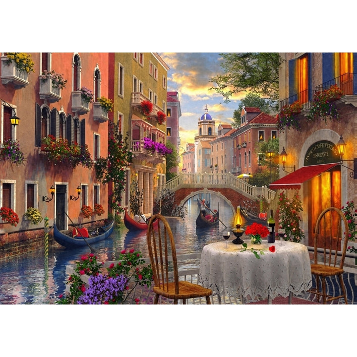 Venice Restaurant Poster Print by Dominic Davidson Image 1