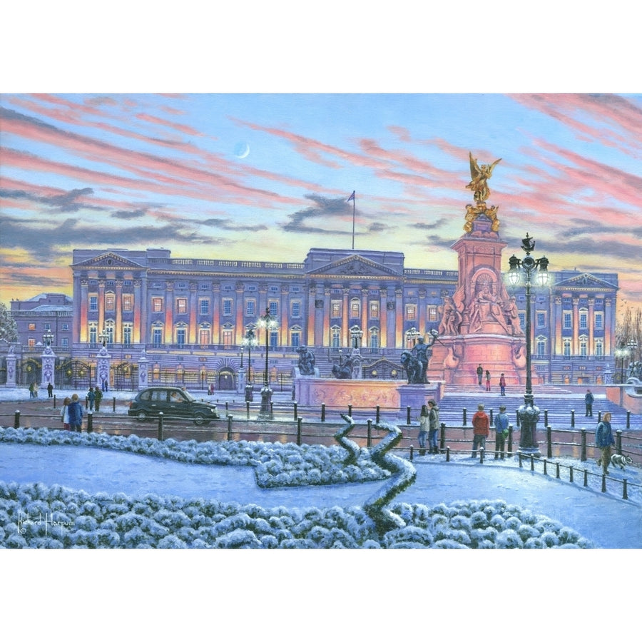 Winter Lights Buckingham Palace Poster Print by Richard Harpum Image 1