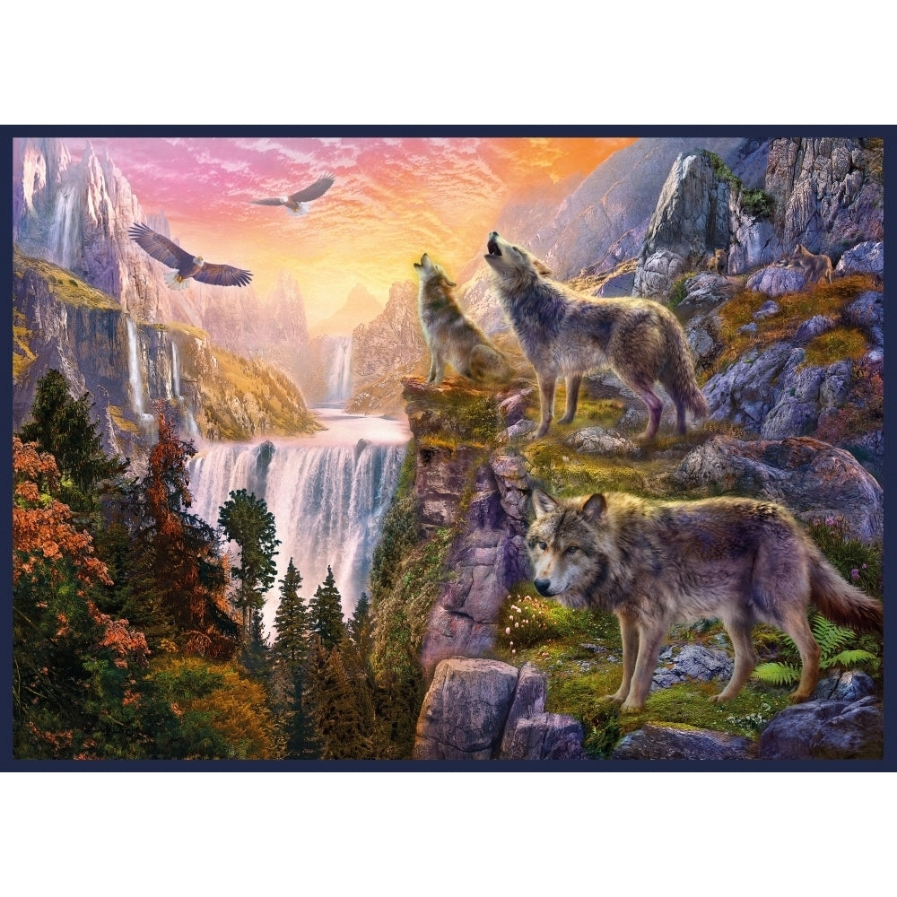 Wolf Sun Poster Print by Jan Patrick Image 1