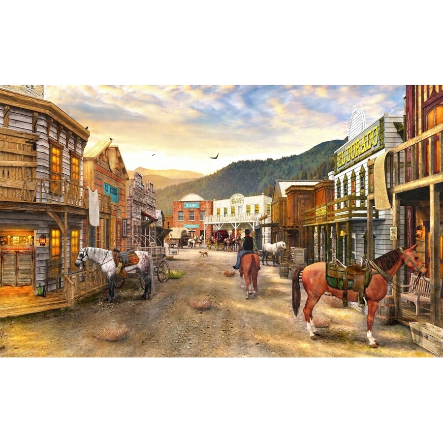 Wild West Town Poster Print by Dominic Davidson Image 1