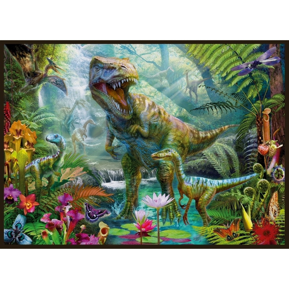 Dino Jungle Scene Poster Print by Jan Patrick Image 1