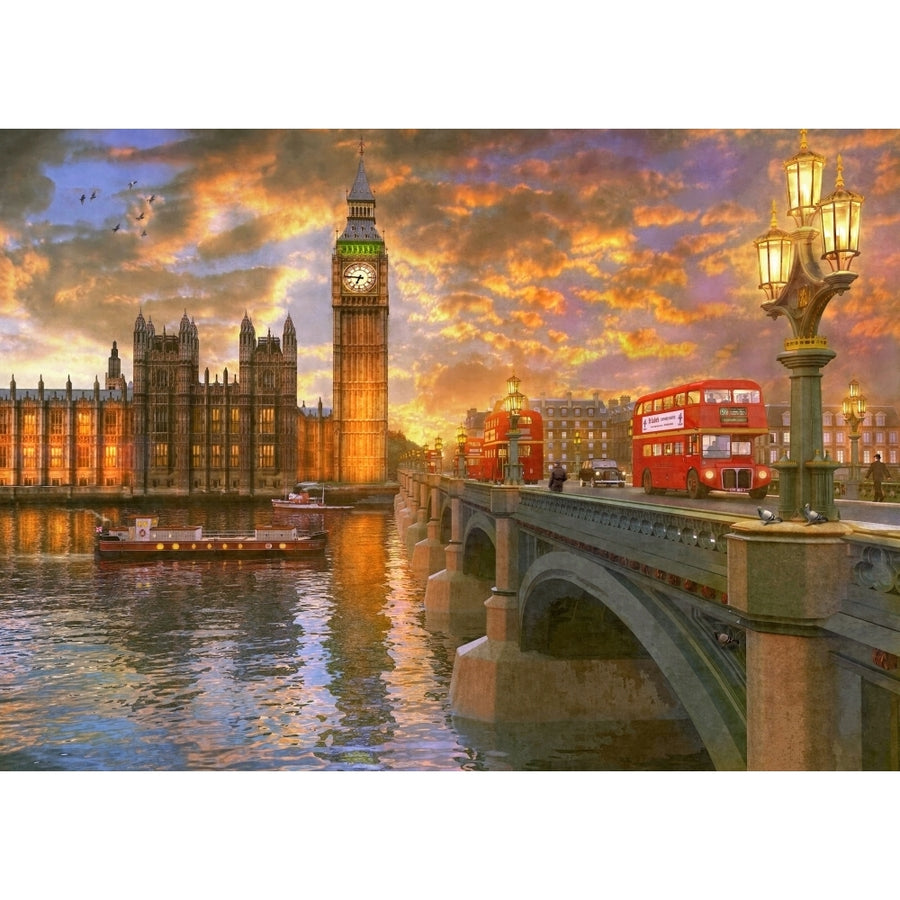 Westminster Sunset Poster Print by Dominic Davidson Image 1