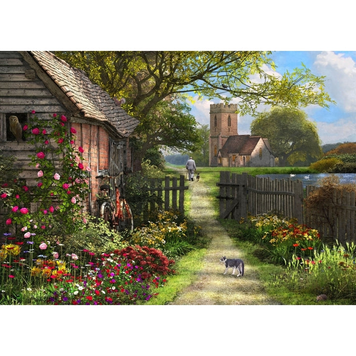 Old Church Path Poster Print by Dominic Davidson Image 1