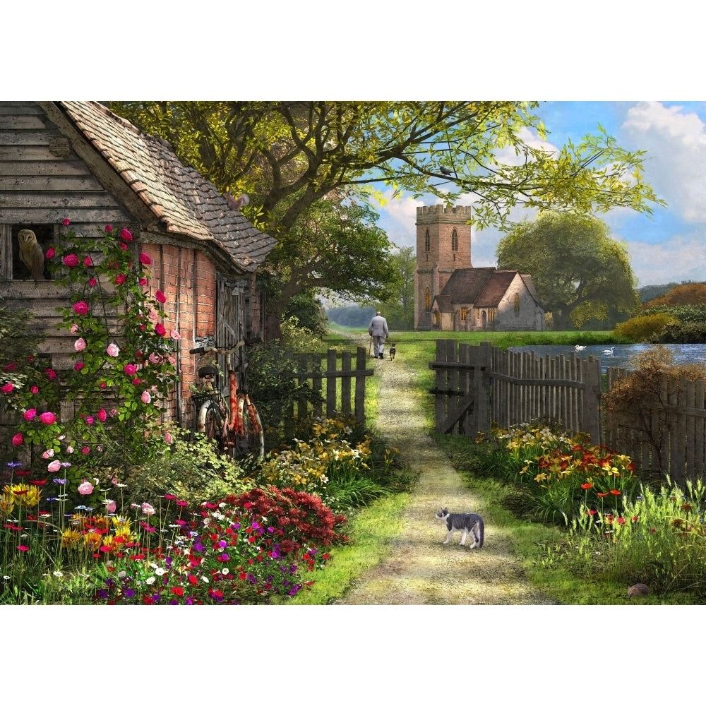 Old Church Path Poster Print by Dominic Davidson Image 2