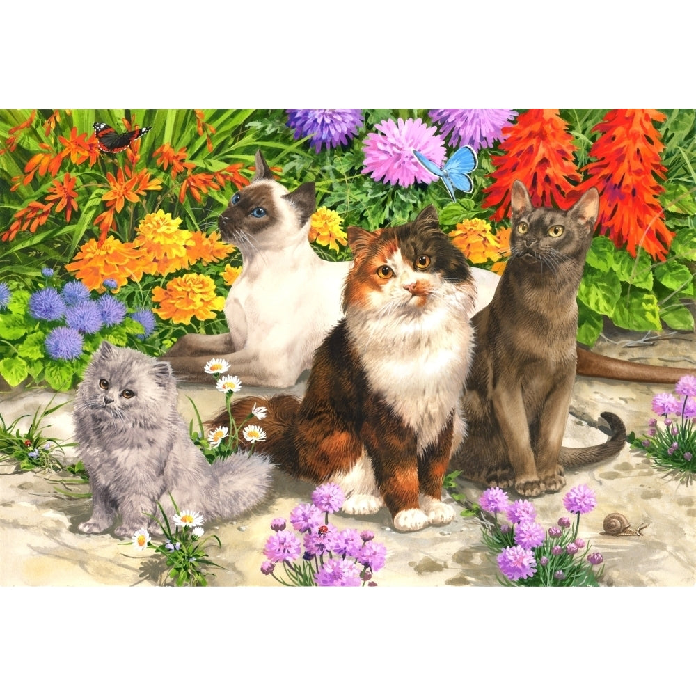 Floral Cats Poster Print by John Francis Image 2