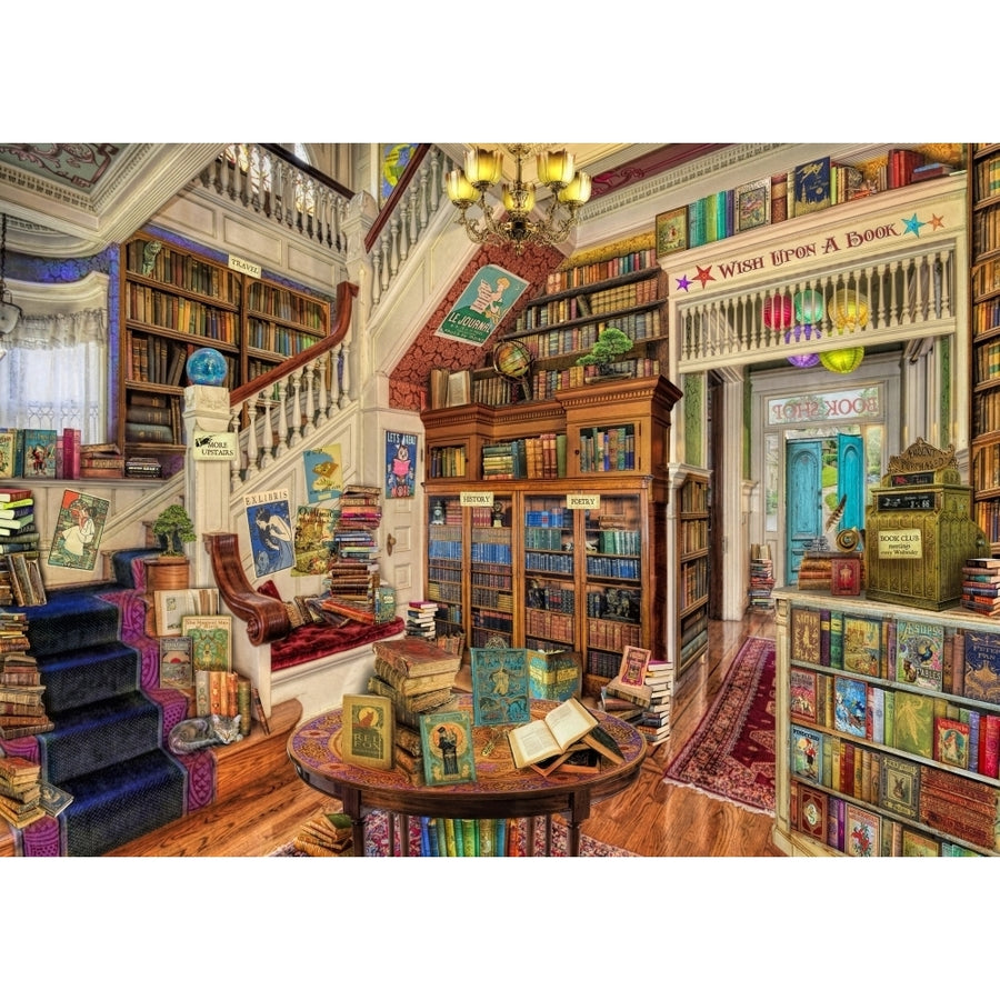 Wish Upon a Bookshop Poster Print by Aimee Stewart Image 1