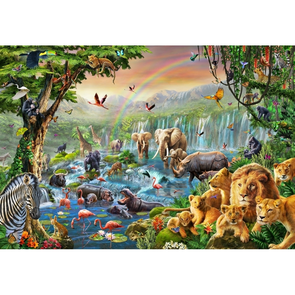 Jungle River Poster Print by Adrian Chesterman Image 1