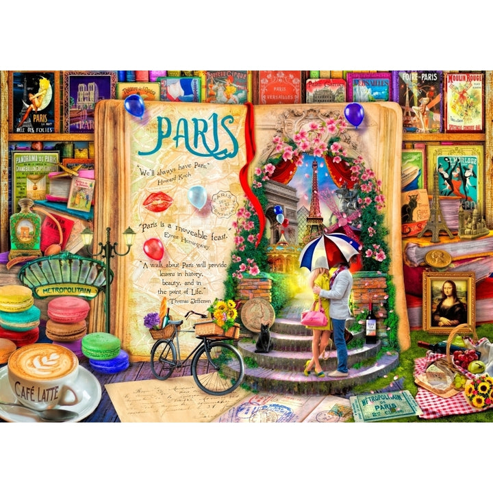 Life is An Open Book - Paris Poster Print by Aimee Stewart Image 1