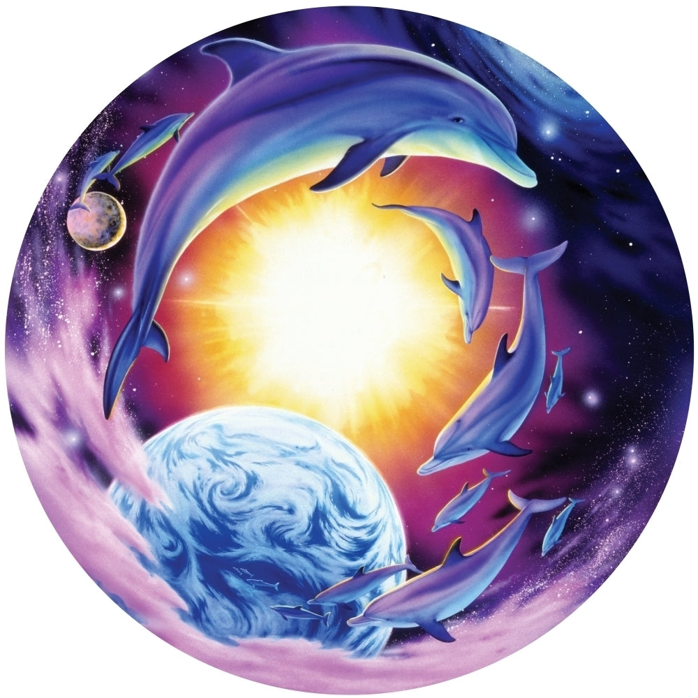 Astral Dolphins 4 Poster Print by Robin Koni Image 1