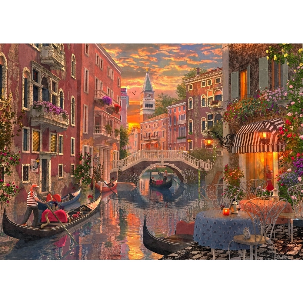 An evening sunset in Venice. Poster Print by Dominic Davidson Image 2