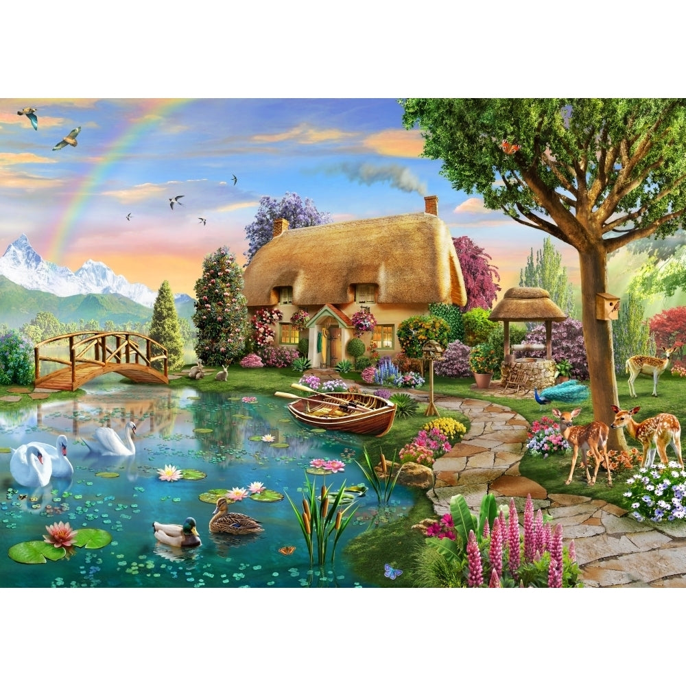 Lakeside Cottage Poster Print by Adrian Chesterman Image 2