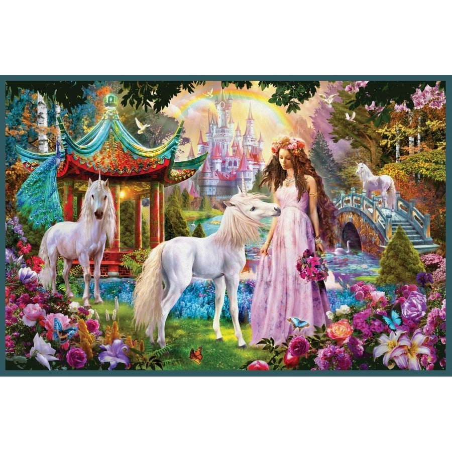 Princess with Unicorns Poster Print by Jan Patrick Image 1