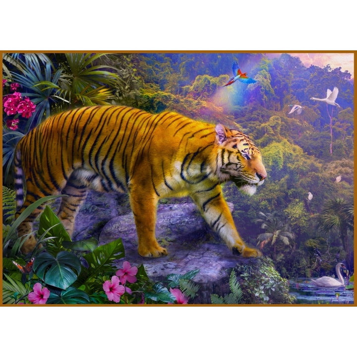 Rainbow Tiger Poster Print by Jan Patrick Image 1