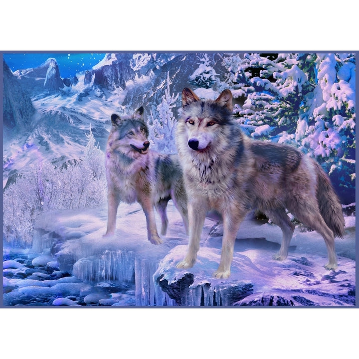 Snow Wolves Poster Print by Jan Patrick Image 2